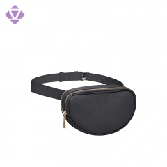 stylish fashion genuine leather fanny pack sport waist bum bag for women and men