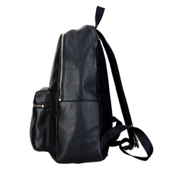 Women fashion black girl vintage backpack full grain custom genuine leather backpack