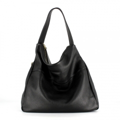 fashion custom designer soft grain leather handbag hot seller 2020 SS pebble leather hobo bag