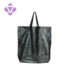 2020 hot seller women metallic foil leather tote bag