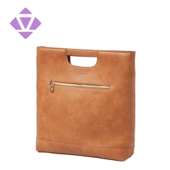 female office vegetable tanned leather document and laptop handbag