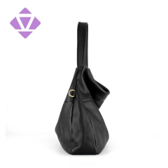 Factory custom high quality ladies fashion handbag women genuine leather hobo bag