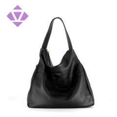 Factory custom high quality ladies fashion handbag women genuine leather hobo bag