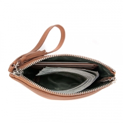 wholesale factory OEM zipper coin purse with short handle