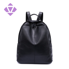 New black unisex shoulder bag genuine leather backpack