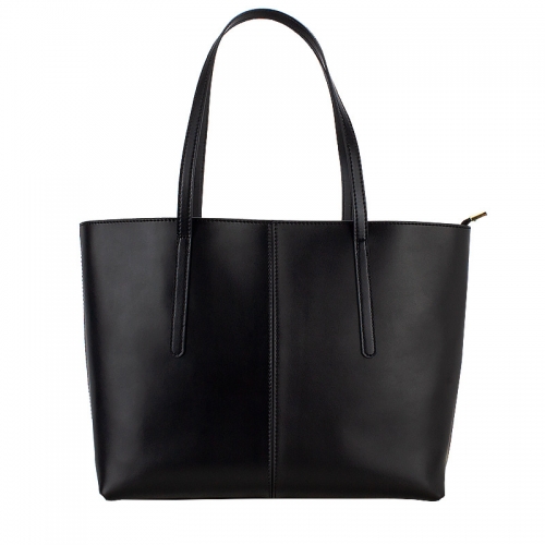 black custom leather women tote handbags