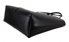 black custom leather women tote handbags