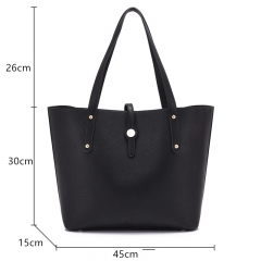premium pebble leather tote handbags