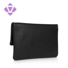 Factory custom luxury designer fashion genuine leather evening clutch bag