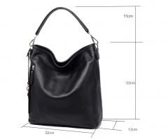 Latest design custom 100% real cowhide women handbags