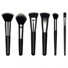 OEM makeup brush 6pcs makeup brush set for powder brush,setting brush,blush ,foundation brush