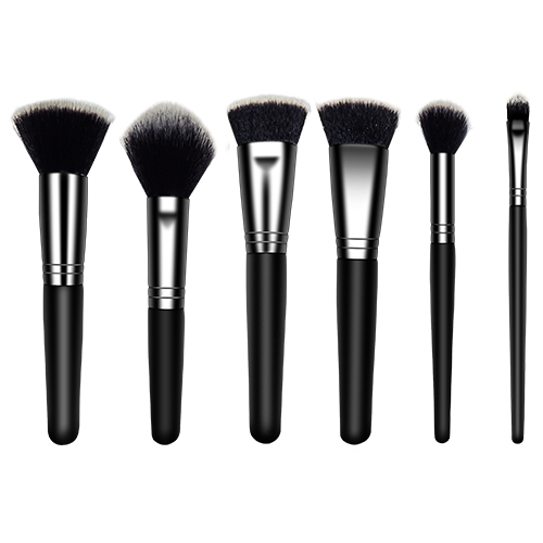 OEM makeup brush 6pcs makeup brush set for powder brush,setting brush,blush ,foundation brush