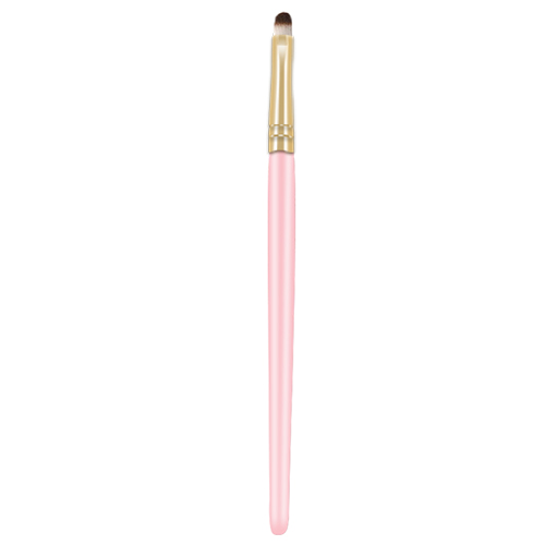pink wooden handle lip brush