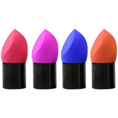 Powder Puff Makeup Blender Brush With Handle Face Concealer Blending Sponge
