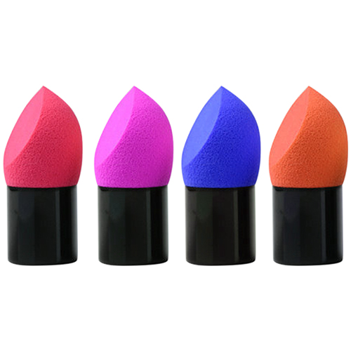 Powder Puff Makeup Blender Brush With Handle Face Concealer Blending Sponge