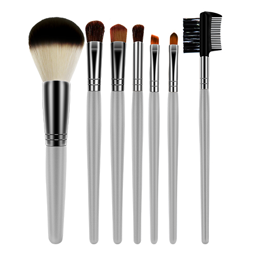 Portable 7pcs travel makeup brush set