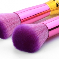 Custom 7pcs  makeup brush set with fish shaped handle,lowest MOQ