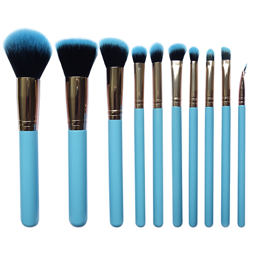 Face Makeup Brushes Set,Soft Synthetic Bristles Wooden Handle, for Face Powder Foundation Contour Eyeshadow (10 Pieces)