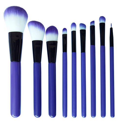 Makeup Brush Set, 9pcs Premium Cosmetic Brushes for Foundation Blending Blush Concealer Eye Shadow, Cruelty-Free Synthetic Fiber Bristles
