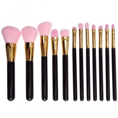 High quality 12pcs makeup brush set Custom logo professional makeup brush manufacturer