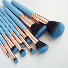 Face Makeup Brushes Set,Soft Synthetic Bristles Wooden Handle, for Face Powder Foundation Contour Eyeshadow (10 Pieces)