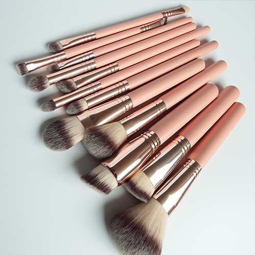 Premium Cosmetic Makeup Brush Set for Foundation Blending Blush Concealer Eye Shadow, Cruelty-Free Synthetic Fiber Bristles