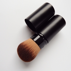7pcs makeup brush set classical black wooden handle,super dense synthetic hair