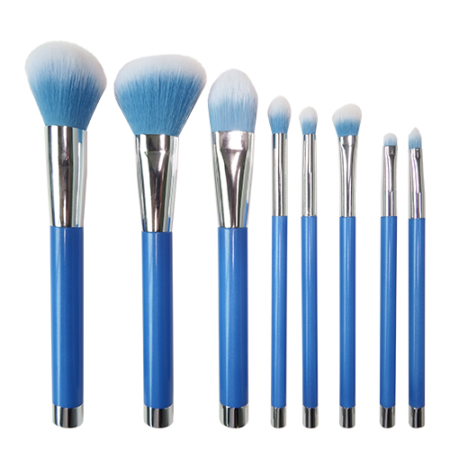 Makeup Brushes,8PCS Professional Beauty Premium Synthetic Foundation Powder Makeup Brushes Sets,blue handle