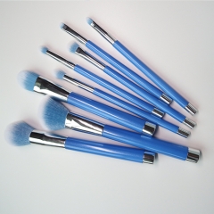 Makeup Brushes,8PCS Professional Beauty Premium Synthetic Foundation Powder Makeup Brushes Sets,blue handle