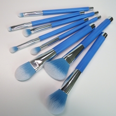 Makeup Brushes,8PCS Professional Beauty Premium Synthetic Foundation Powder Makeup Brushes Sets,blue handle