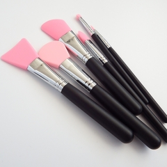 6pcs Silicone Head Makeup Brush Set – Facial Face Mask Brush – Skin Care Tool