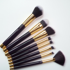 New arrival 8pcs makeup brush set with wooden handle,synthetic hair