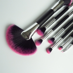 OEM 7 pcs double-ended makeup brushes set for fan powder foundation brush eyeshadow cosmetic tools