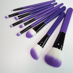 Makeup Brush Set, 9pcs Premium Cosmetic Brushes for Foundation Blending Blush Concealer Eye Shadow, Cruelty-Free Synthetic Fiber Bristles