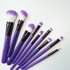Makeup Brush Set, 9pcs Premium Cosmetic Brushes for Foundation Blending Blush Concealer Eye Shadow, Cruelty-Free Synthetic Fiber Bristles