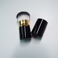 retractable brush with synthetic hair