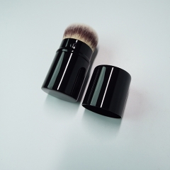 retractable brush with synthetic hair