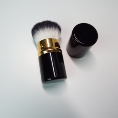 retractable brush with synthetic hair