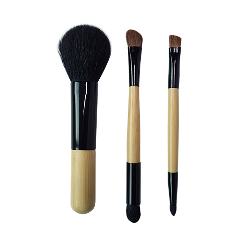 3Pcs Makeup Brush Set Professional raw wooden Handle Foundation Powder Eyebrow Eyeshadow Eyebrow Concealer smudge Brushes Kits Cosmetic Tools