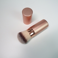 retractable brush with synthetic hair