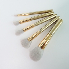 6pcs travel makeup brush set with synthetic hair