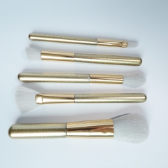 6pcs travel makeup brush set with synthetic hair