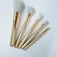 6pcs travel makeup brush set with synthetic hair