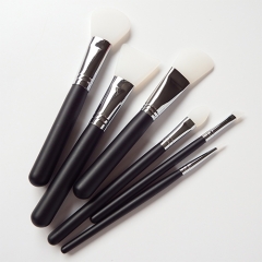 6pcs Silicone Cosmetic Brush Face Mask Brush Set and Eye Makeup Brushes Professional Tool