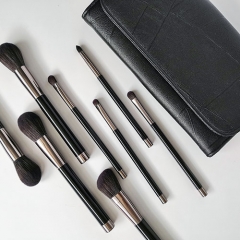 Wholesale 8pieces classical makeup brush set  wooden handle   cosmetic brush manufacturer