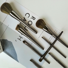 New design OEM shenzhen top high quality hot sell makeup brushes set flat brush contour brush