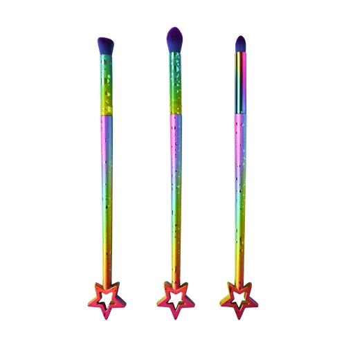 Colorful handle eye shadow brushes set eyebrow brush