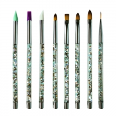 New design OEM shenzhen top high quality hot sell makeup brushes set flat brush contour brush