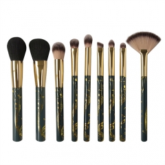 Premium 9Pcs Makeup Brushes Set Professional Face Foundation Eyeshadow fan Make Up Brushes Kit