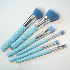 6pcs Makeup Brushes Set Professional Makeup Kits Face Brushes Set Fish Pattern